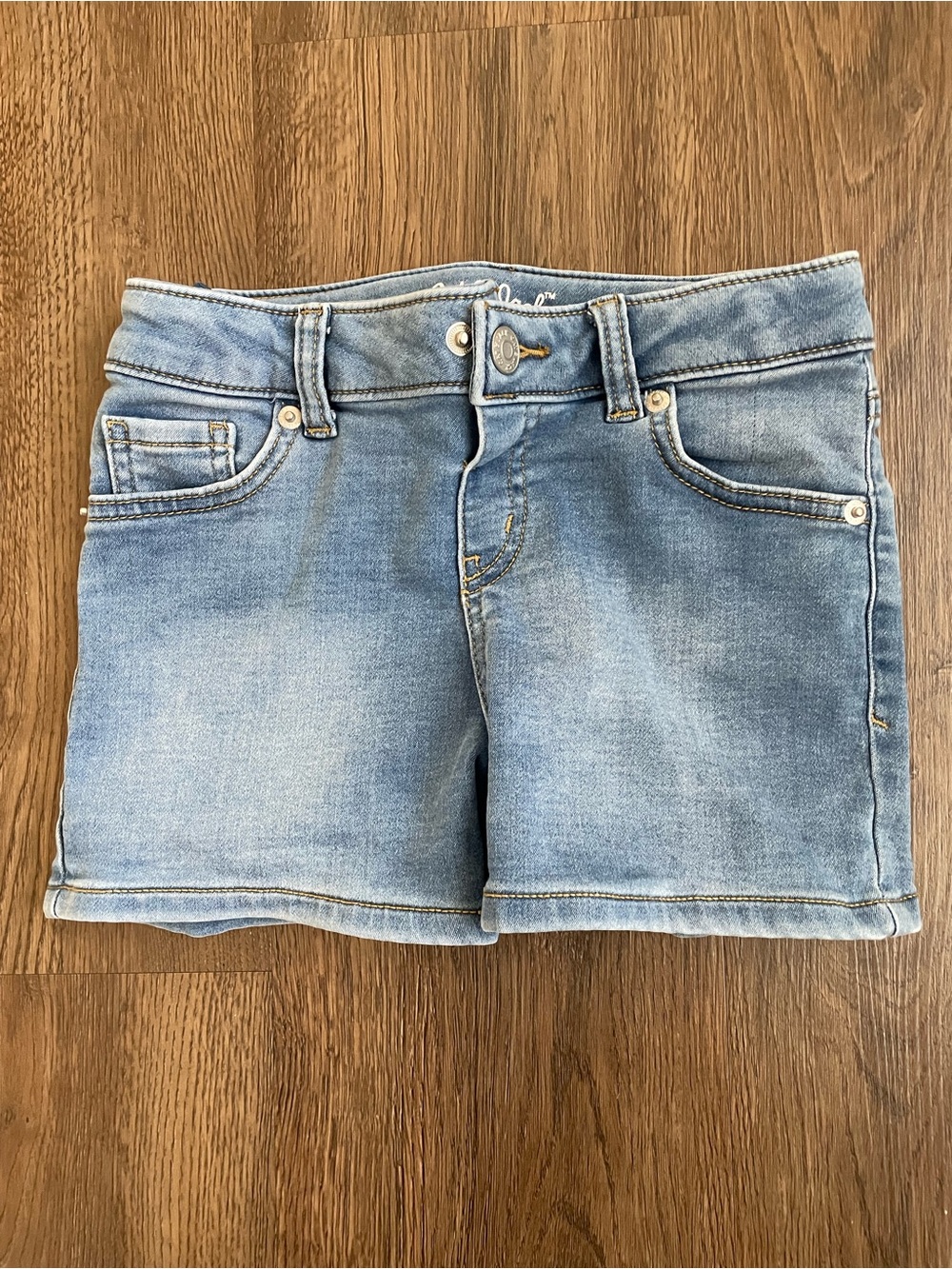Cat & Jack Girls Light Blue Denim Shorts Size M 8